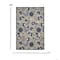 Homeroots 7 x 10 ft. Natural & Blue Indoor & Outdoor Area Rug 384862 - alternate 3